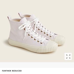J.Crew High top sneakers SZ 6H  Blossom Ivory. Brand new in box